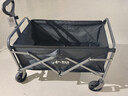 野徒者露營(yíng)車(chē)戶(hù)外推車(chē)野餐車(chē)兒童可躺露營(yíng)裝備折疊擺攤營(yíng)地車(chē)小買(mǎi)菜車(chē) 【活動(dòng)款】曜石黑-5寸萬(wàn)向輪 升級加粗全鋼車(chē)架 曬單實(shí)拍圖