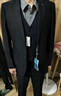 海瀾之家（HLA）西服套裝男春秋新輕商務(wù)經(jīng)典系列西裝套裝 黑色02【西服+西褲】 XS 170/88A推薦114~124斤 曬單實(shí)拍圖