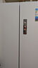 美的（Midea）417法式多門(mén)四開(kāi)門(mén)嵌入式60CM超薄一級雙變頻智能家用電冰箱MR-417WFPE流蘇銀煥新補貼 曬單實(shí)拍圖