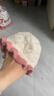 嬰兒帽子秋冬季保暖防風(fēng)護耳針織帽寶寶小月齡甜美草莓公主毛線(xiàn)帽 粉白色 小花針織護耳帽 帽圍42-48cm參考6-20個(gè) 曬單實(shí)拍圖