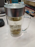 富光 320ML+320ML雙層多用泡茶杯 耐熱玻璃杯帶把水杯子（2只裝） 曬單實(shí)拍圖
