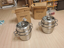 蘇泊爾（SUPOR）蒸鍋304不銹鋼三層復底多用蒸魚(yú)家用蒸籠電磁爐燃氣通用 歐式蒸鍋 3層 26cm 曬單實(shí)拍圖