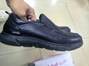 駱駝牌 皮鞋男士商務(wù)休閑鞋軟底軟皮爸爸懶人鞋子W932263660黑色43 曬單實(shí)拍圖