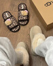 UGG EVERSHEEPSKINS桑坡新款2025塔茨勒UGG增高冬季女鞋厚底保暖雪地靴羊毛皮毛一體 栗色 37 曬單實(shí)拍圖