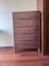 青春潮實(shí)木斗柜 客廳黑胡桃木四斗柜 五斗柜邊柜收納柜 簡(jiǎn)約抽屜斗柜 斗柜 五斗|80*42*119cm 曬單實(shí)拍圖