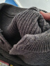 凡客誠品（VANCL）毛衣男款冬季保暖百搭休閑針織衫男士寬松亨利領(lǐng)毛衫 深灰 L 曬單實(shí)拍圖