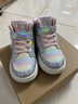 泰蘭尼斯童鞋冬季新款板鞋女童加絨保暖兒童運動(dòng)鞋微高幫休閑鞋子 彩/銀 29 內長(cháng)19cm 適合腳長(cháng)18.0 曬單實(shí)拍圖