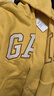 GAP男女裝春款LOGO抓絨寬松連帽拉鏈衛衣休閑上衣786376 黃色 M (170/92A)亞洲尺碼【偏大,建議拍小一碼】 曬單實(shí)拍圖