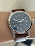 漢米爾頓（Hamilton）漢密爾頓男表瑞士手表機械表軍表 卡其野戰小紅帽38藍盤(pán)皮帶新款 曬單實(shí)拍圖