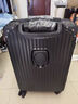 稻草人行李箱男24寸萬(wàn)向輪拉桿箱大容量旅行箱20寸登機密碼箱女黑色箱子 榮耀黑【升級加厚耐用多功能款】 22寸【折疊杯架+USB-C雙充電口+TPE靜音輪+側掛鉤】 曬單實(shí)拍圖