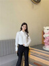 Teenie Weenie【趙露思同款】小熊女裝襯衫26春季新款學(xué)院風(fēng)簡(jiǎn)約多色翻領(lǐng)襯衣 A-象牙白 XS 曬單實(shí)拍圖
