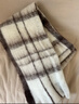 目丸圍巾女冬季百搭格子高級感韓版2025新款加厚保暖情侶學(xué)生圍脖披肩 白色 曬單實(shí)拍圖