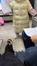戴維貝拉兒童長(cháng)款羽絨服男童冬季外套女童三防童裝女寶寶冬裝年服 曬單實(shí)拍圖