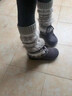 爾山集秋冬新款毛毛雪地靴加絨保暖短靴子百搭棉鞋可愛(ài) 深灰色 37 曬單實(shí)拍圖