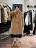雪中飛（SNOWFLYING）奶白色韓版寬松彷兔毛羊羔毛外套女冬新款長(cháng)款過(guò)膝加厚大衣 奶白色版 XS 建議【80斤-105斤】 曬單實(shí)拍圖
