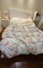 富安娜高端羽絨被95白鵝絨被子 冬季雙人抗菌冬厚被1100g填充230×229cm 曬單實(shí)拍圖