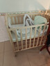 優(yōu)樂(lè )博（ULOP）嬰兒床實(shí)木無(wú)漆可移動(dòng)拼接寶寶床多功能帶尿布臺新生兒bb搖搖床 嬰兒床[送皇冠5件套+蚊帳+棕墊] 曬單實(shí)拍圖