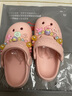 牧童兒童涼拖鞋新款室內甜美公主洞洞鞋女童外穿透氣沙灘鞋子軟底 奶昔粉 28 底標180/鞋內長(cháng)17.5cm 曬單實(shí)拍圖