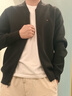 Tommy Hilfiger【含羊毛】秋冬男裝商務(wù)休閑青年針織夾克棒球開(kāi)衫毛衣外套 曬單實(shí)拍圖