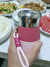 煦凜日本保溫杯女士高顏值2026新款高檔個(gè)人專(zhuān)用保溫小巧便攜隨身杯 粉紅色 【球形內膽/全鋼杯蓋】  450ml 曬單實(shí)拍圖