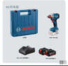 博世（BOSCH）GDX 18V-285專(zhuān)業(yè)鋰電沖擊扳手18V無(wú)刷螺絲刀起子機2合1夾頭 雙電版【4.0Ah×2塊電池】 曬單實(shí)拍圖