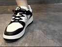 安踏（ANTA）元年2|板鞋男鞋運動(dòng)休閑軟底增高復古潮流運動(dòng)鞋男小白鞋休閑板鞋 【男款】象牙白/黑-5 42 （男8.5碼） 曬單實(shí)拍圖
