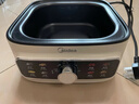 美的（Midea）電蒸鍋電煮鍋電火鍋多功能鍋家用電炒鍋蒸蛋器蒸包子鍋電熱鍋10.8升三層大容量多用途鍋ZGE2323Z02 曬單實(shí)拍圖