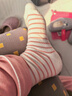 貓人睡眠專(zhuān)用寬松口純棉襪子女老人孕產(chǎn)婦月子不勒腳加厚保暖睡覺(jué)穿的 曬單實(shí)拍圖