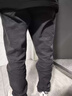 干活穿的褲子耐磨高彈力牛仔褲男大碼加大加肥勞保防燙工作褲子男 黑色 2XL 曬單實(shí)拍圖