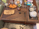 石福記實(shí)木茶盤(pán)家用辦公燒水壺一體全自動(dòng)木茶臺高檔天然整塊茶具茶托盤(pán) 茶盤(pán)+越一 PT20電器 90*45*4.5CM 曬單實(shí)拍圖