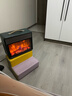 百斯騰（Bestherm）F1烈日系列速熱火焰電暖爐仿真火焰取暖器暖風(fēng)機辦公室桌面書(shū)桌取暖壁爐 黛青色 曬單實(shí)拍圖