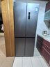 美的（Midea）436升十字門(mén)冰箱超薄零嵌入雙凈抗菌一級能效風(fēng)冷無(wú)霜蒼穹灰MR-457WUSPZE國家補貼 曬單實(shí)拍圖