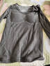 浪莎保暖內衣女士冬季帶胸墊加絨加厚晴綸發(fā)熱打底衫上衣修身美體秋衣 黑灰 單件上衣 L （推薦體重110-140斤） 曬單實(shí)拍圖