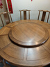 唐煌軒紅木家具非洲雞翅木（學(xué)名：非洲崖豆木）圓形餐桌中式餐廳圓桌帶轉盤(pán)實(shí)木收納餐桌椅組合 178圓桌+10把椅子 曬單實(shí)拍圖