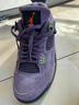 aj4 Retro AJ4 喬4 紫色麂皮初機號小丑籃球鞋男鞋女鞋AQ9129-500 Air aj4 Retro AJ4 喬4 紫色麂皮 36 曬單實(shí)拍圖
