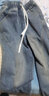直筒牛仔褲男士休閑長(cháng)褲春秋加厚寬松高級彎刀褲2026新款美式潮牌 懷舊藍色 XL 曬單實(shí)拍圖