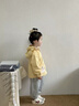 班喜迪女童外套春裝2026新款兒童洋氣上衣寶寶公主衣服春季防風(fēng)衣小童裝 黃色 100 曬單實(shí)拍圖