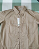 優(yōu)衣庫合作款男裝女裝工裝寬松襯衫長(cháng)袖休閑襯衣480652 33 卡其色 M /170/92A 曬單實(shí)拍圖