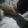 回力雪地靴女冬季新款厚底短筒加絨抗寒保暖耐磨棉鞋短靴 姜糖色 38 曬單實(shí)拍圖