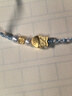 中國黃金（CHINA GOLD）小魚(yú)伴珠古法黃金手鏈足金手飾計價(jià)約1.11g新年禮物女生實(shí)用 曬單實(shí)拍圖