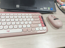羅技（Logitech）POP ICON KEYS無(wú)線(xiàn)藍牙鍵盤(pán) AI輕音薄膜電腦辦公鍵盤(pán)鼠標套裝 mac ipad鍵鼠套裝泡泡鍵盤(pán)自定義鍵 POP ICON COMBO 粉色 曬單實(shí)拍圖