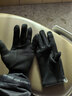 回力（Warrior）手套冬天女男士騎行手套加絨保暖手套防寒防風(fēng)戶(hù)外騎開(kāi)車(chē)棉手套 黑色 均碼 曬單實(shí)拍圖