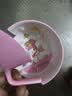 五和（WUHE）輔食碗兒童餐具寶寶吃飯碗卡通帶手柄嬰幼兒碗耐樹脂食品級防燙 美樂蒂單柄碗300ML 曬單實(shí)拍圖