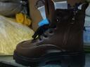 品牌斷碼皮馬丁靴女2025新款冬季百搭厚底增高鞋軟底加絨女短靴 棕色 35 曬單實(shí)拍圖