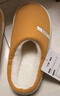 樸西冬天棉拖鞋女士踩屎感毛絨厚底情侶居家室內加絨保暖秋冬季拖鞋女 黃色 38-39 曬單實(shí)拍圖