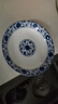 景德鎮（jdz）青花菜盤(pán)餐具套裝碗碟2026盤(pán)子碗盤(pán)沙拉碗陶瓷面碗搬家新年禮物 纏枝牡丹-8英寸渦盤(pán)*2 曬單實(shí)拍圖