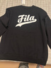 FILA FUSION斐樂(lè )潮牌情侶款套頭衛衣秋新款休閑寬松針織上衣 正黑色-BK L 175/96A/L 曬單實(shí)拍圖