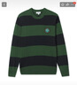 LACOSTE【王一博同款】法國鱷魚(yú)男裝25秋冬條紋圓領(lǐng)毛衣|AH5179 C5C/綠色/黑色條紋 M 4 曬單實(shí)拍圖