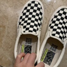 萬(wàn)斯范斯中性鞋Slip-On VR3低幫經(jīng)典帆布鞋休閑鞋 一腳蹬 棋盤(pán)格 37 曬單實(shí)拍圖