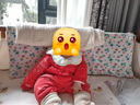 全棉時(shí)代嬰兒拜年服冬裝加厚連體衣寶寶過(guò)年喜慶新年紅色禮服 亭紅 80 曬單實(shí)拍圖